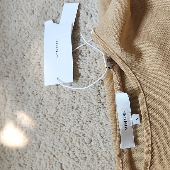 VINCE. Long Sleeve Mesh Top with Matching Tank Top - Picture 2 of 4